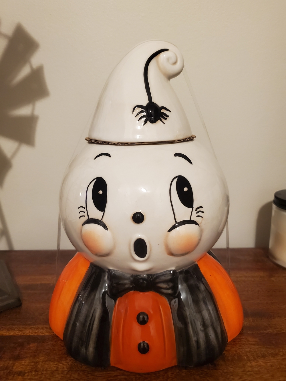 Johanna Parker Kooky Spook Vintage Style Halloween Ghost Cookie Jar